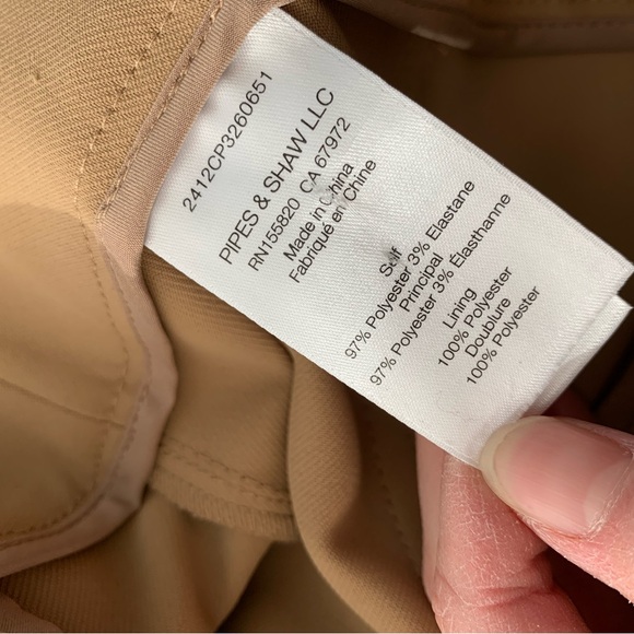 Veronica Beard Cole wide leg dress trouser suiting pants khaki NWT - Picture 9 of 9